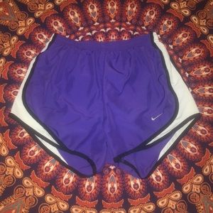 Purple Nike shorts